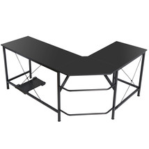 Computer Gaming Laptop Table L-Shaped Desk Corner Workstation Office Desk 66" - £98.32 GBP