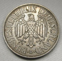 1959D Germany 1 Mark Coin XF AD951 - $16.40