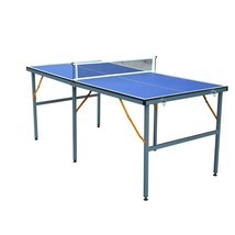 6ft Mid-Size Table Tennis Table Foldable &amp; Portable Ping Pong Table Set - £104.46 GBP