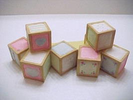 An item in the Home & Garden category: Cherished Teddies Quilted Building Blocks Displayer 1992