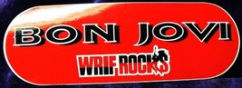 Vintage 101 WRIF Detroit Bon Jovi Bumper Sticker - £15.18 GBP