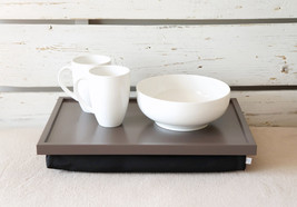 Stable table, iPad stand or Breakfast serving Tray - XL size - Greyish Brown wit - $68.00