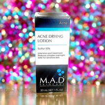M.A.D SKINCARE Acne Drying Lotion 10% Brand New In Sealed Box 30 ml - $24.74