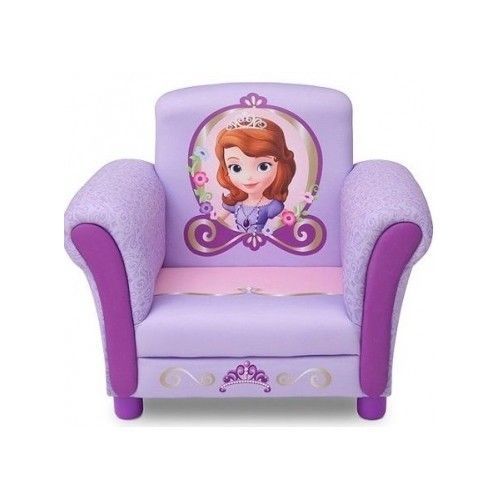 Disney SOPHIA THE FIRST Upholstered Girls Kids Club Arm CHAIR Purple Princess - $103.94