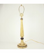 Poly Resin Table/Desk Lamp ~ Distressed Gold Color w/Black Matte Trim #2... - $48.95