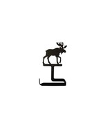 Wrought Iron Toilet Paper Tissue Holder Moose Animal Bathroom Wall Decor... - £15.45 GBP