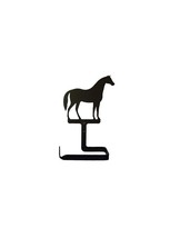 Wrought Iron Toilet Paper Tissue Holder Horse Animal Bathroom Wall Decor... - $19.34