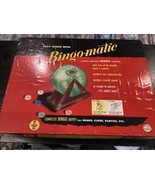 Rare VTG Board Game 1954 Transogram Bingo-matic Classic Family Night Bin... - $29.70