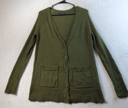 American Eagle Outfitters Cardigan Sweater Women Size XS Green Knit Button Front - £13.35 GBP
