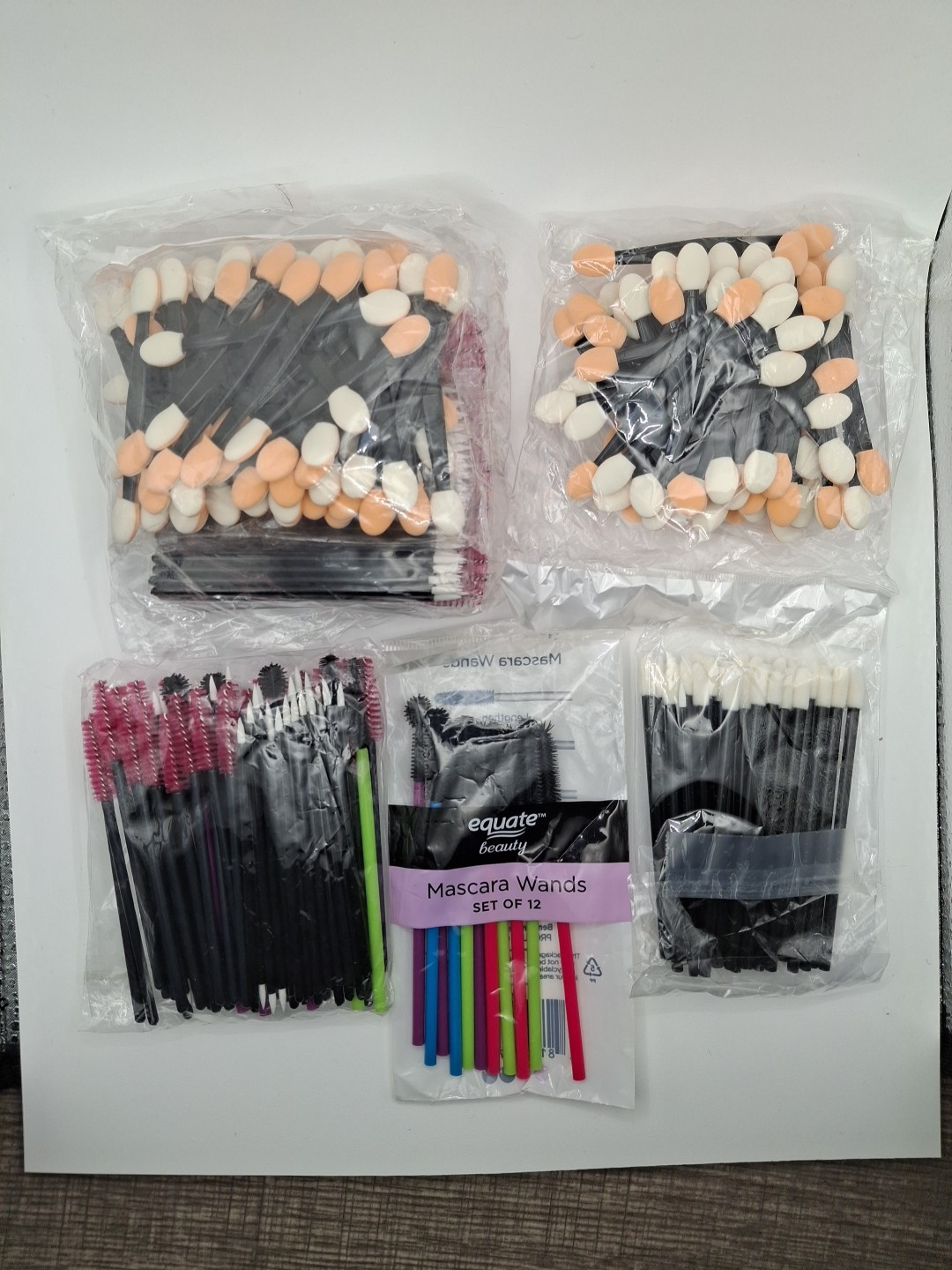 New Disposable Makeup Applicators 350+ Pieces - Shadow, Lip, Mascara, Ey... - £11.27 GBP