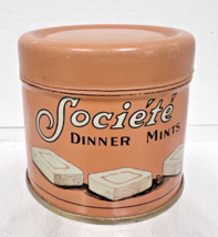 Vintage Small Société Dinner Mints Round Imperial Candy Advertising Lith... - $19.80