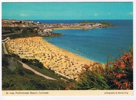 United Kingdom UK Postcard Cornwall St Ives Portminster Beach - $2.14