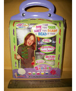 Craft Gift Bead Shop Kit Learn To Dye White Yarn Knit Scarf Tote Girl Be... - $18.99