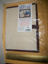 Craft Gift Stitch Keeper Art JanLynn Storage Case Tote Organizer Beige Canvas - £15.16 GBP