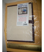 Craft Gift Stitch Keeper Art JanLynn Storage Case Tote Organizer Beige C... - $26.34 CAD
