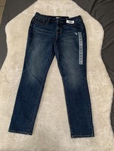 New Old Navy Curvy Skinny Womens Blue Denim Jeans Size 12 Pants Stretch - £13.30 GBP