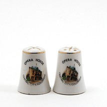 Vintage Salt Pepper Shakers White Opera House Central City Colorado Japa... - $14.24