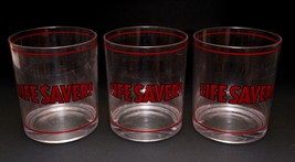  Set of 3 Live Savers Candy Drinking Glasses Plastic Vintage The Good Ti... - £11.35 GBP