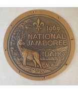 Boy Scout 1969 National Jamboree Leather Patch - 4.75&quot; Round Back Patch - £13.22 GBP