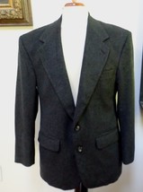 EUC - BILL BLASS Man&#39;s Charcoal 100% Cashmere 2-Button  Jacket - Size 40S - $74.79