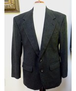 EUC - BILL BLASS Man&#39;s Charcoal 100% Cashmere 2-Button  Jacket - Size 40S - £58.83 GBP