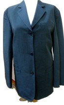 Nwt    Dkny Classics (Donna Karan) Indigo Blue Nylon/Linen Jacket   Size 8 - £37.22 GBP
