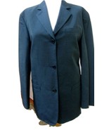 NWT -  DKNY CLASSICS (Donna Karan) Indigo Blue Nylon/Linen Jacket - Size 8 - £36.50 GBP