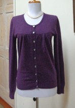EUC - APT. 9 Heather Purple 100% Cashmere Cardigan/Sweater - Size S - Stunning! - £22.38 GBP