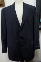 Nwt   Dkny Essentials Black 100% Wool 3 Button Jacket Blazer Size 46 L Fabulous! - £58.67 GBP