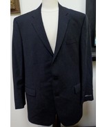 NWT - DKNY ESSENTIALS Black 100% Wool 3-Button Jacket Blazer Size 46 L-F... - £58.83 GBP