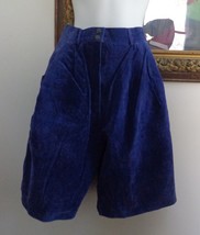 EUC- Gorgeous BAGATELLE Purple Suede Leather Bermuda/Walking Shorts - Si... - $18.69