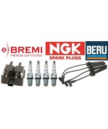 Bremi Ignition Coil + Beru Ignition Wire Set + Set of 4 NGK Spark PlugCO... - $2,758.79 MXN