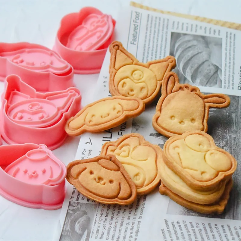 Sanrio Cookies Mold Set Party Dim Sum Cute Cartoon Hello Kitty My Melody - £9.31 GBP