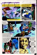 1981 Gene Colan Captain America Annual 5 page 35 Marvel Comics color guide art - £51.33 GBP