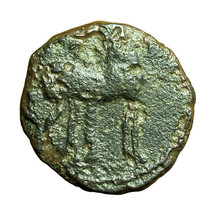 Ancient Greek Coin Carthage Zeugitania AE15mm Tanit / Horse &amp; Palm Tree 04119 - £20.79 GBP