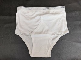 Men&#39;s Jockey Y Front Classic Brief Cotton White 32 NWOT - $12.86
