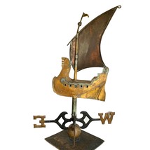 Antique Gilt Weathervane 1800s Signed Folk Art Cushing and White Directionals - $8,397.50