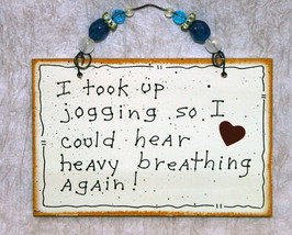 Wall Decor Sign - I took up jogging....! - £8.60 GBP