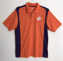 Clemson Tigers Knights Apparel Sz L 42/44 Polo Orange w Purple Golf Spor... - £14.19 GBP