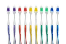 Online Best Service  Classic Medium Soft Toothbrushes - Pack of 10 - £10.96 GBP
