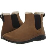 Chaco Paonia Chelsea Fluff Sz 9 M EU 42 Men&#39;s WP Leather Boots Cognac JC... - $111.89 CAD