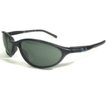 Ray-Ban Sunglasses CUTTERS W3125 Matte Black Oval Wrap Frames with Green... - £147.46 GBP