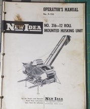 New Idea Operators Manual for Model 316 Mounted Husking Unit - $20.57