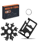 18 in 1 Multi Tool Black Stocking Stuffers Gifts for Men Dad - $90.32 MXN