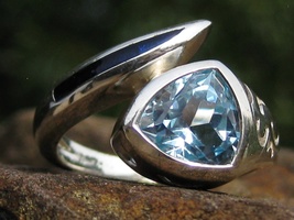 Blue Angelic Light Rays Ring Of Archangel Michael - £76.81 GBP