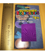Education Gift Book Accessory Purple Stretch Reuse Fabric Hardcover Prot... - €4,08 EUR