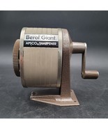 Vintage Apsco BEROL GIANT Wood Grain Wall Or Desk Mount Pencil Sharpener - $282.54 MXN