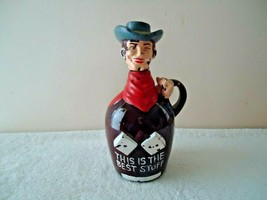 Vintage 1960 Panoramic Sales Corp.&quot; This Is The Best Stuff &quot; Cowboy Themed Jug - £39.59 GBP