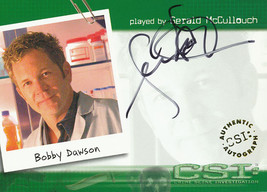 CSI: Crime Scene Investigation CSI-A11 Gerald McCullouch Autograph Card - $15.00