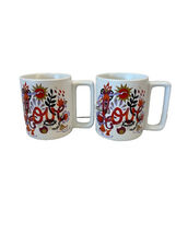 STARBUCKS Valentine&#39;s Day 12 oz Ceramic Mugs, Set of 2 NIB, Love Hearts XO - €25,45 EUR